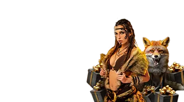 The image shows a character with a wolf and chests of gold, symbolizing the Aviatrix tournament at Eldorado Casino. Players are offered generous bonuses and rewards for participating in the tournament.