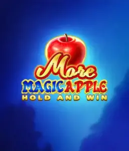 Discover the spellbinding allure of More Magic Apple Hold and Win Slot by 3 Oaks Gaming, featuring a shimmering red apple on a deep blue background. This image conveys the magical theme of the game. Perfect for lovers of magical themes, the vibrant visuals and enticing design make this slot stand out. 